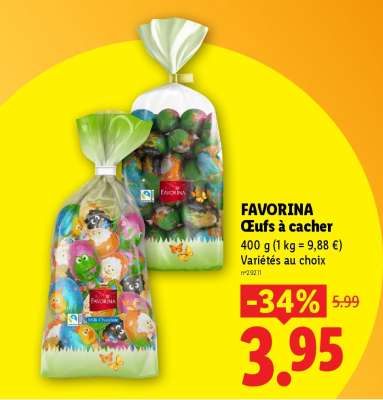 FAVORINA Œufs à cacher