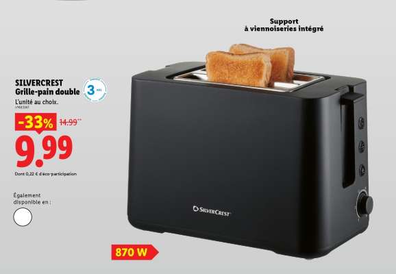 SilverCrest Grille-pain double