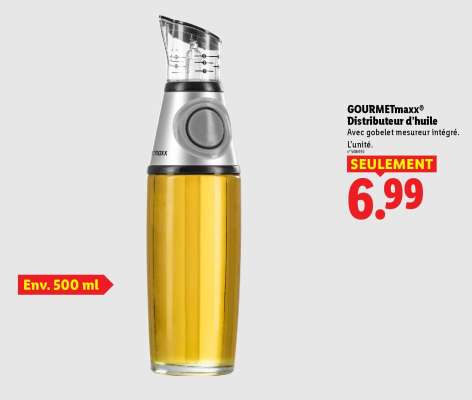 GOURMETmaxx Distributeur d'huile