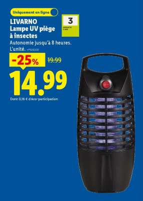 LIVARNO Lampe UV piège à insectes
