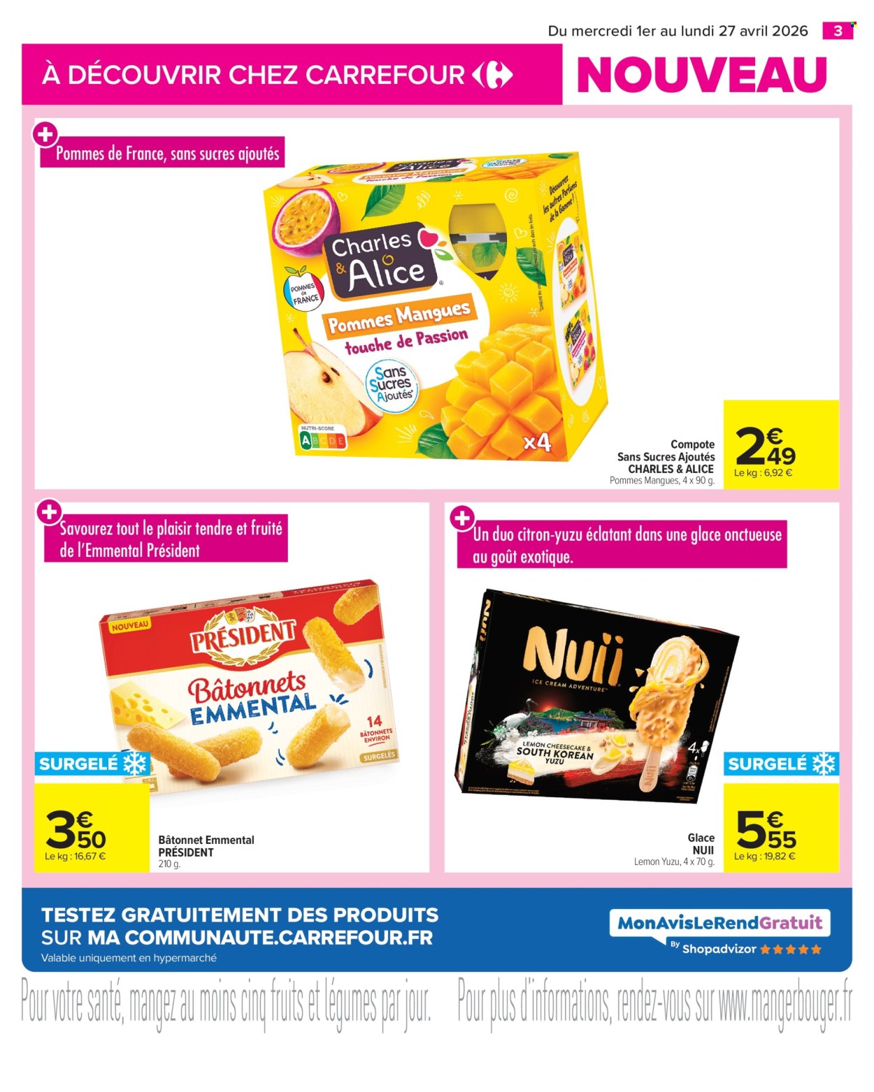 Catalogue Carrefour Hypermarchés - 01/04/2026 - 27/04/2026. Page 3