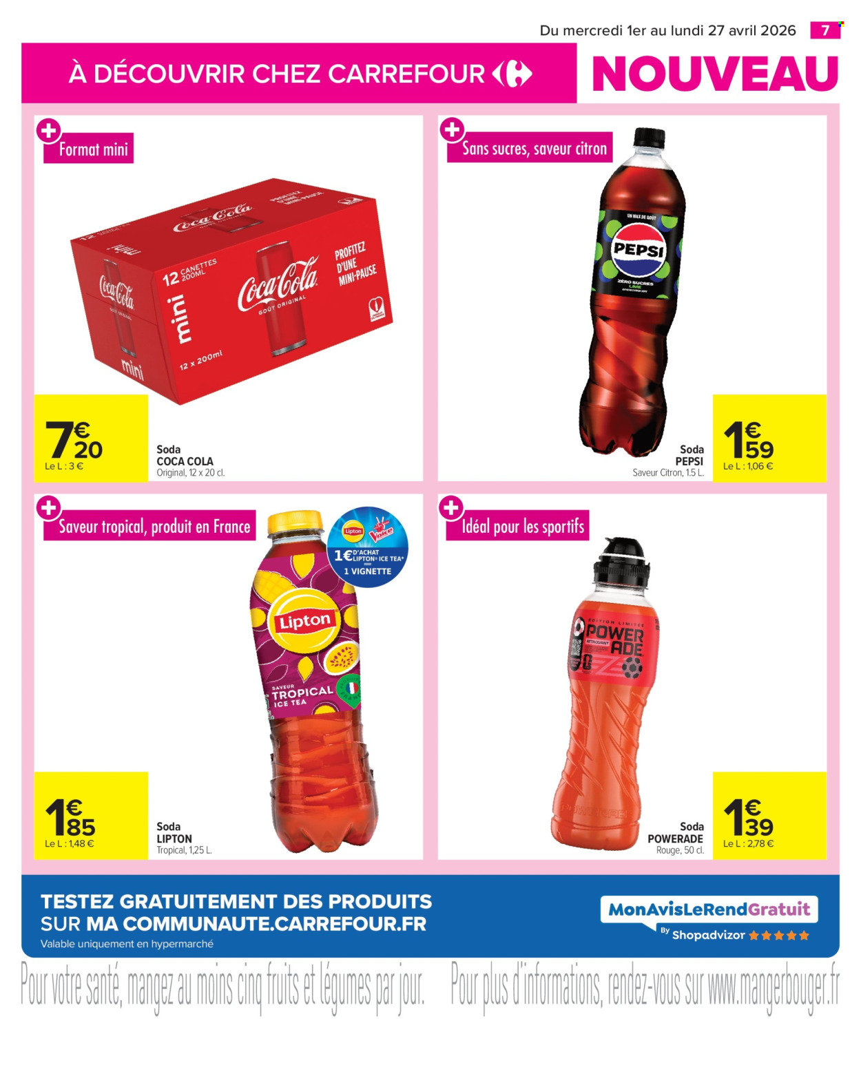 Catalogue Carrefour Hypermarchés - 01/04/2026 - 27/04/2026. Page 7