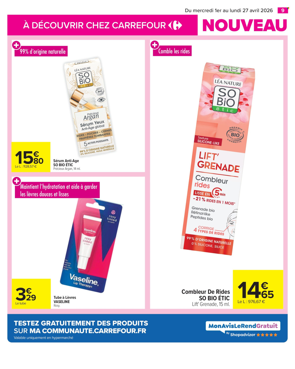 Catalogue Carrefour Hypermarchés - 01/04/2026 - 27/04/2026. Page 9