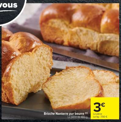 Brioche Nanterre Pur Beurre