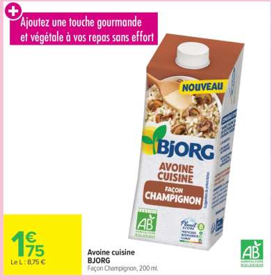 Avoine cuisine BJORG