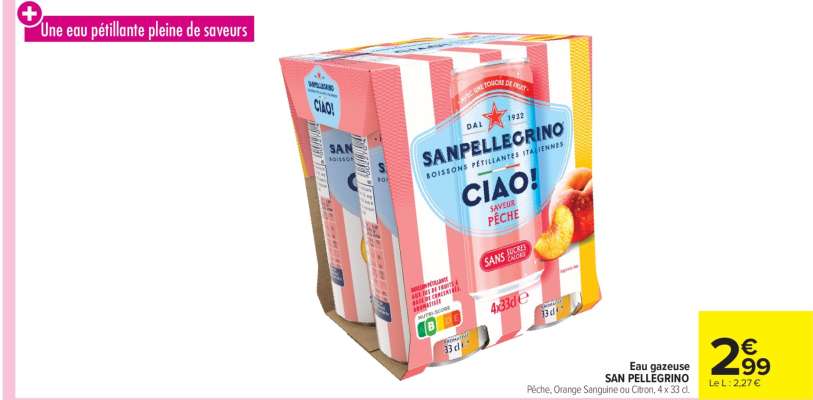 Eau gazeuse SAN PELLEGRINO