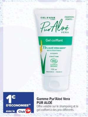 Gamme Pur'Aloé Vera PUR ALOÉ