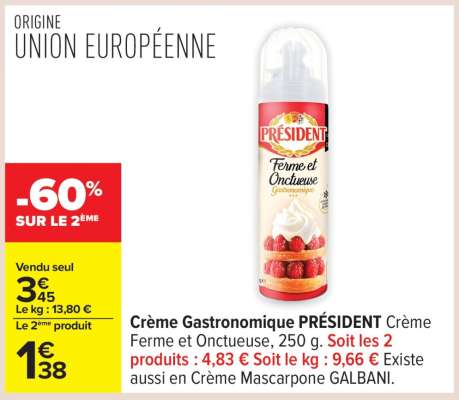 Crème Gastronomique PRÉSIDENT