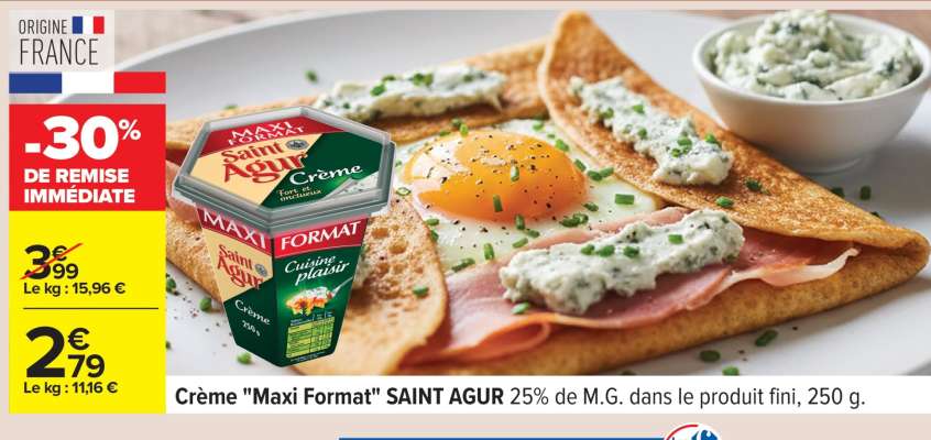 Crème "Maxi Format" SAINT AGUR
