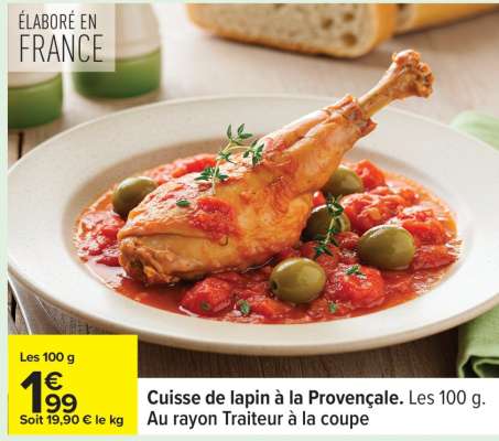 Cuisse de lapin à la Provençale