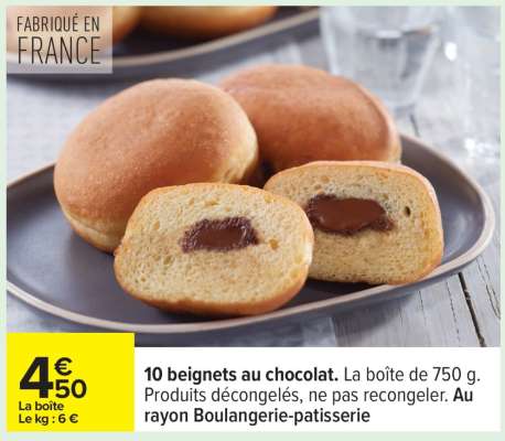 10 beignets au chocolat