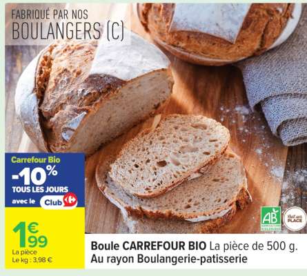 Boule CARREFOUR BIO