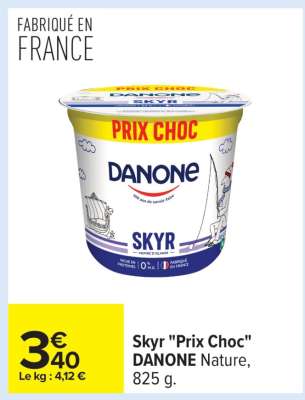 Skyr "Prix Choc" DANONE Nature
