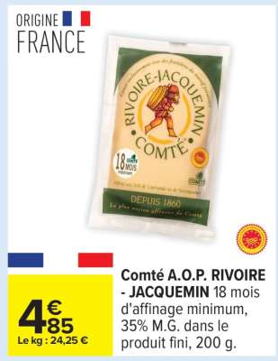 Comté A.O.P. RIVOIRE - JACQUEMIN