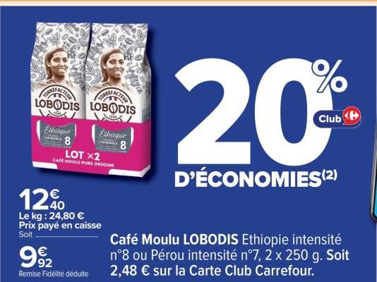 CAFÉ MOULU "LOBODIS"