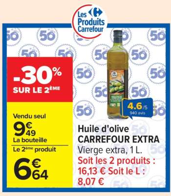 Huile d'olive CARREFOUR EXTRA