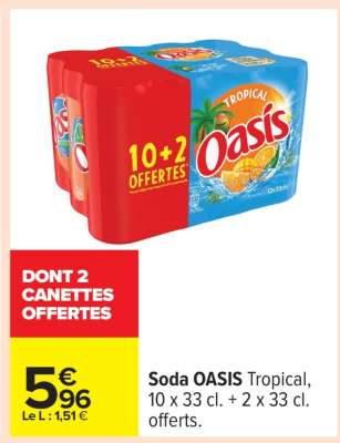 Soda OASIS Tropical
