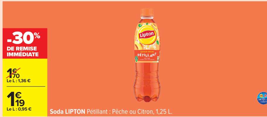 Soda LIPTON Pétillant