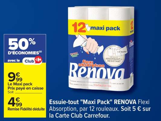 Essuie-tout 'Maxi Pack' RENOVA