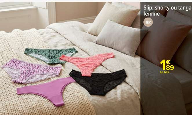Slip, shorty ou tanga femme