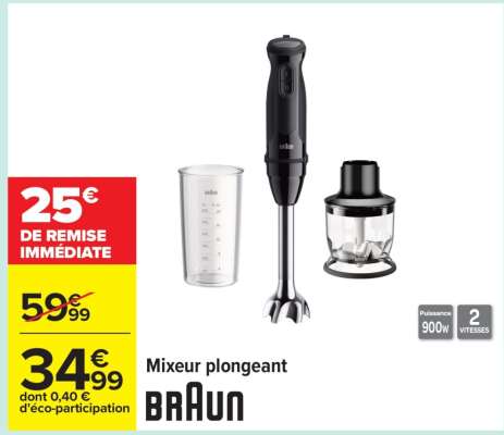 MIXEUR PLONGEANT "BRAUN"