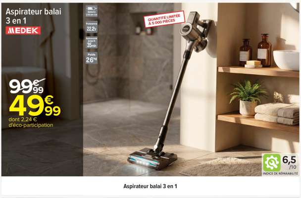 Aspirateur balai 3 en 1