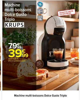 Machine multi-boissons Dolce Gusto Triplo