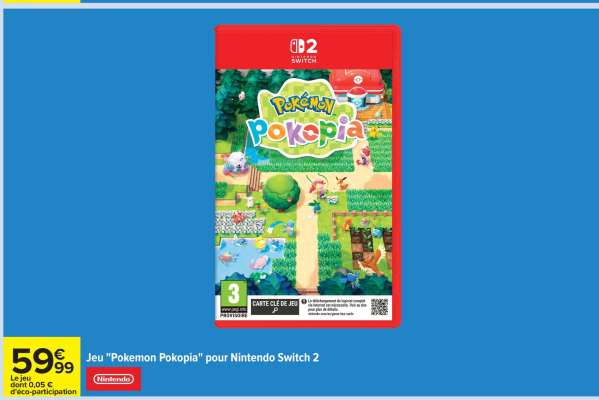 Jeu 'Pokemon Pokopia' pour Nintendo Switch 2