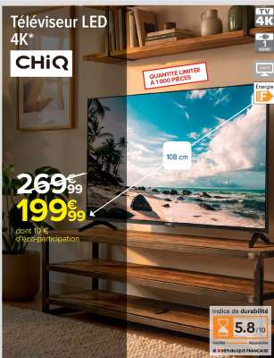 Téléviseur LED 4K CHiQ