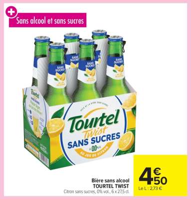 BIERE SANS ALCOOL "TOURTEL TWIST"