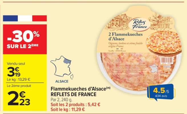 Flammekueches d'Alsace REFLETS DE FRANCE