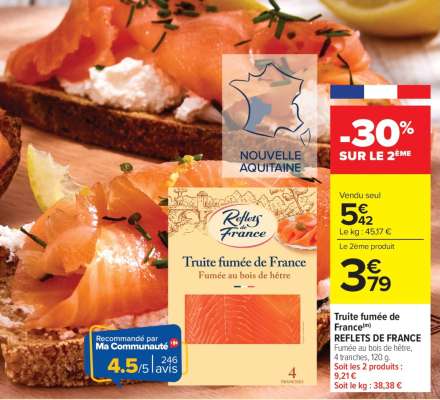 TRUITE FUMÉE DE FRANCE