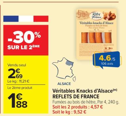 Véritables Knacks d’Alsace REFLETS DE FRANCE