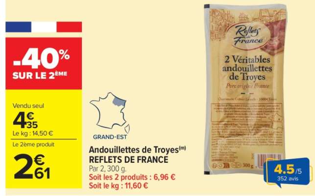 Andouillettes de Troyes REFLETS DE FRANCE