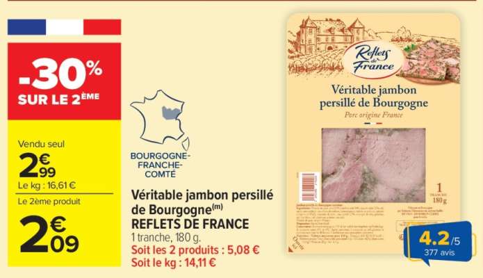 Véritable jambon persillé de Bourgogne REFLETS DE FRANCE