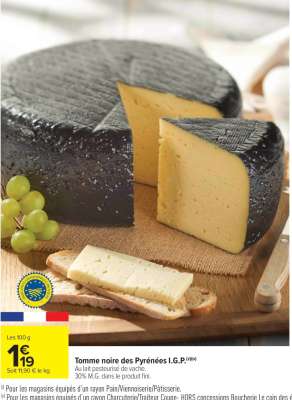 Tomme noire des Pyrénées I.G.P.