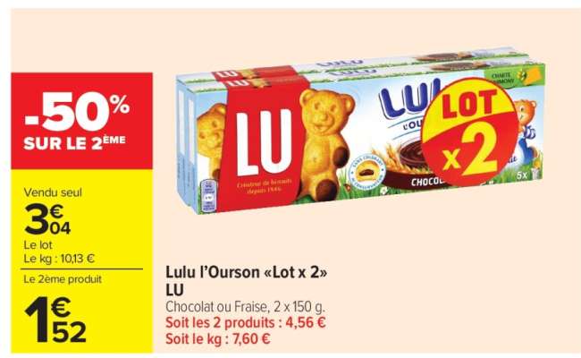 Lulu l’Ourson «Lot x 2» LU