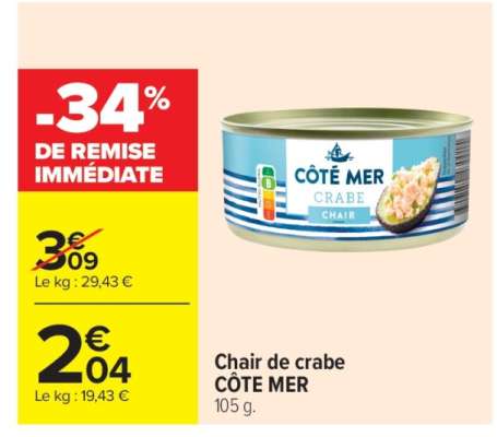 CHAIR DE CRABE "CÔTÉ MER"