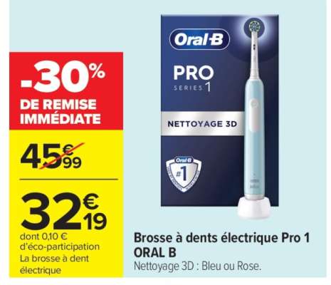 Brosse à dents électrique Pro 1 ORAL B
