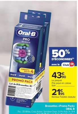 Brossettes «Promo pack» ORAL B