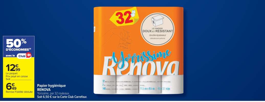 Papier hygiénique RENOVA