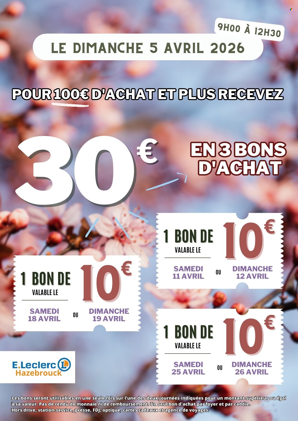 Catalogue E.Leclerc - 30/03/2026 - 05/04/2026. Page 1