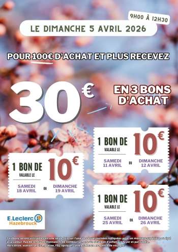 Catalogue E.Leclerc - 30/03/2026 - 05/04/2026.