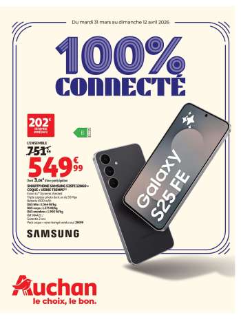 Catalogue Auchan - 31/03/2026 - 12/04/2026.