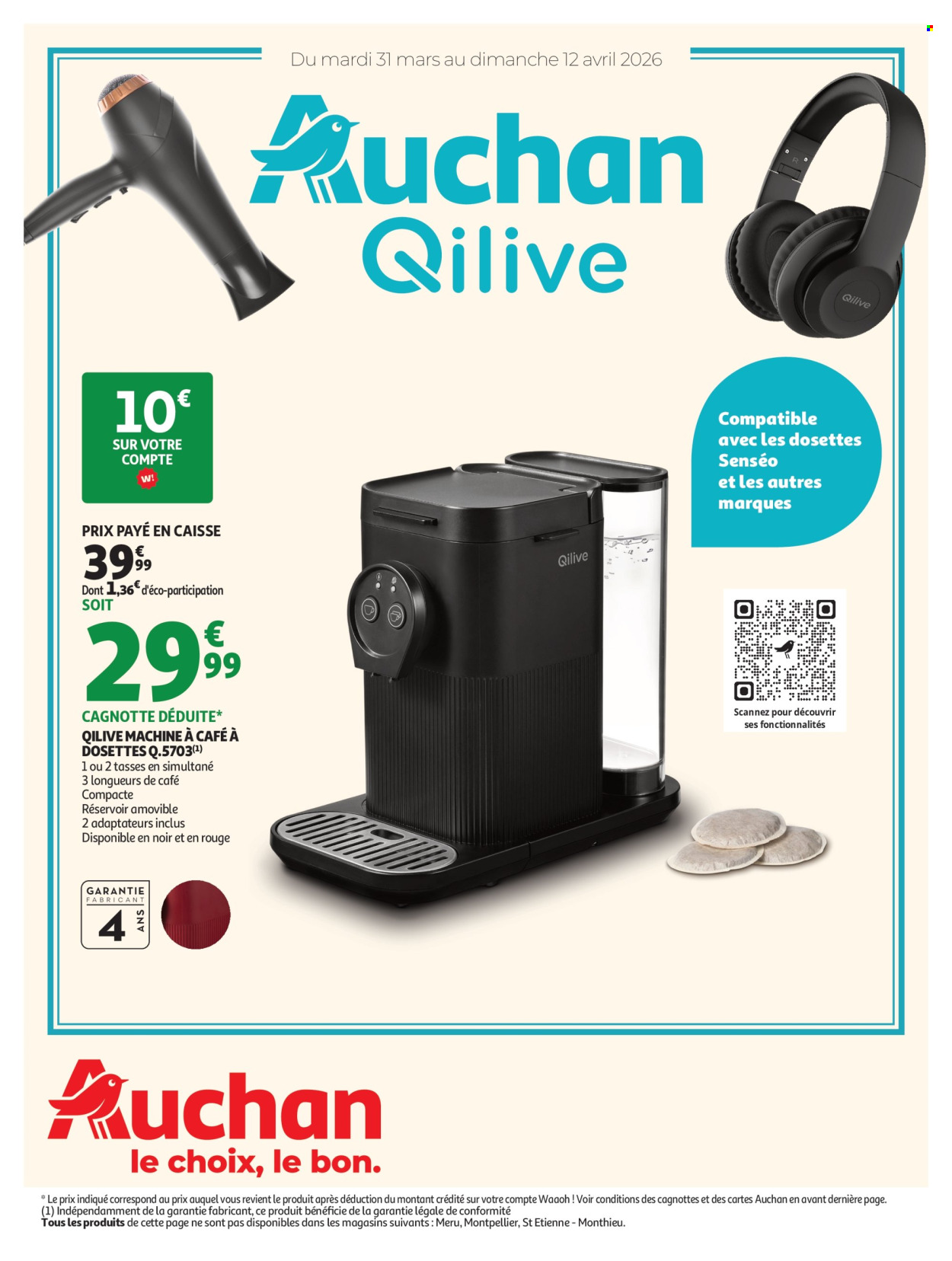Catalogue Auchan - 31/03/2026 - 12/04/2026. Page 1