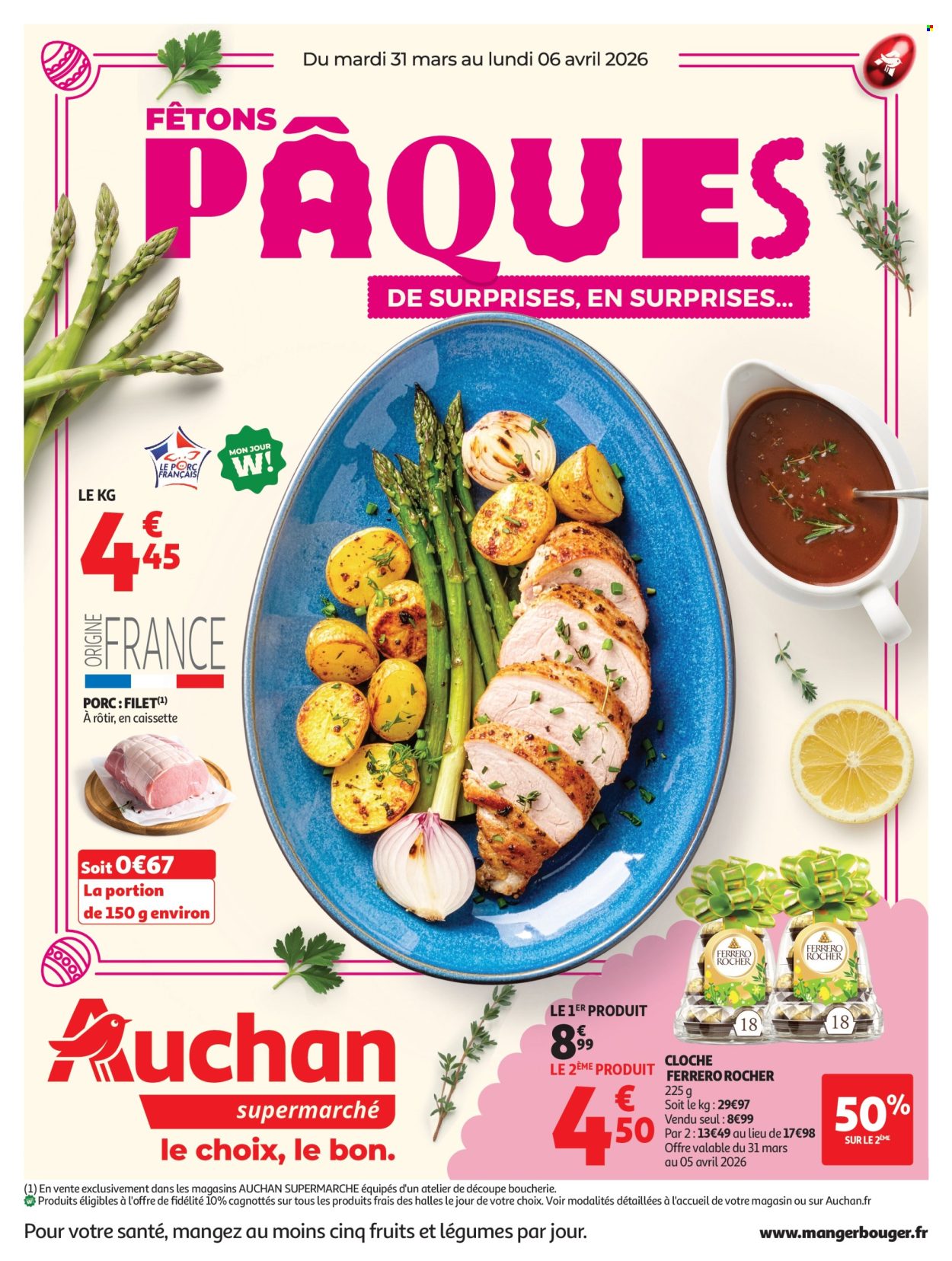 Catalogue Auchan - 31/03/2026 - 06/04/2026. Page 1