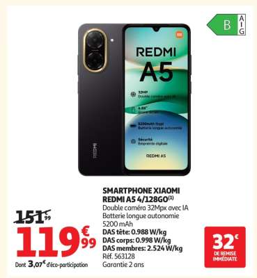SMARTPHONE XIAOMI REDMI A5 4/128GO