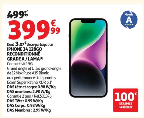 iPhone 14 128GO Reconditionné