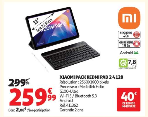 XIAOMI PACK REDMI PAD 2 4 128