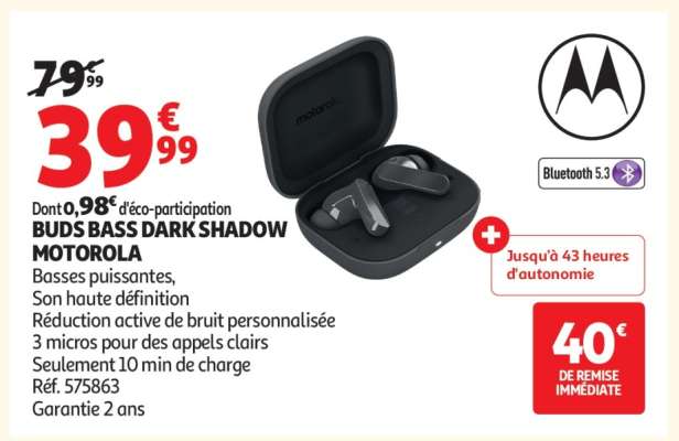 BUDS BASS DARK SHADOW MOTOROLA